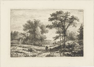 Landschaft mit Reiter