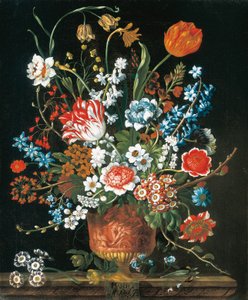 März, aus Die zwölf Monate der Blumen, ein Blumenkalender von Stillleben