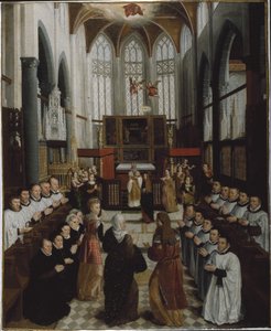 Die Darstellung der Jungfrau im Tempel, ca. 1530-35 von Pieter Claeissens