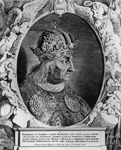 Porträt von Friedrich IV., Heiliger Römischer Kaiser, graviert von Pieter van Sompel