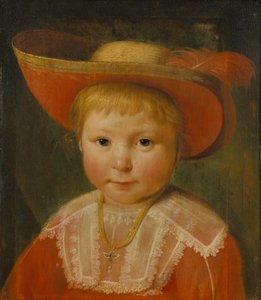 Porträt eines Kindes mit einem strohgefütterten Hut, ca. 1635-40