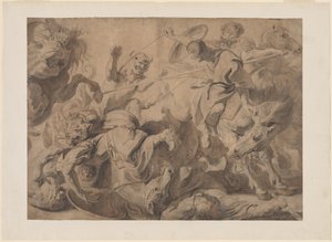 Löwenjagd von Pieter Claesz Soutman and Sir Peter Paul Rubens