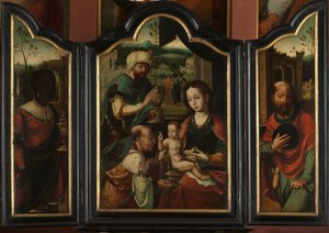 Triptychon mit der Anbetung der Könige