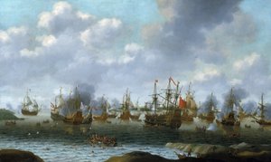 Der niederländische Überfall auf den Medway River (England), Juni 1667