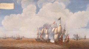 Die erste Schlacht von Öland am 31. Mai 1564