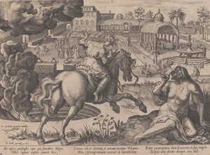 Die Verlockung des Luxus, aus Der Lauf des menschlichen Lebens, 1570 von Pieter Furnius