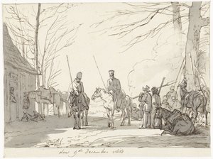Biwak der Kosaken, 9. Dezember 1813 von Pieter Gerardus van Os (signed by artist)