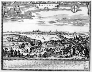 Ansicht von London, um 1700