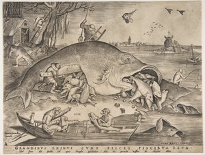 Große Fische fressen kleine Fische