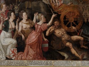 (Detail) Allegorie des Friedens von 1577 in den Niederlanden von Pieter II Claeissens