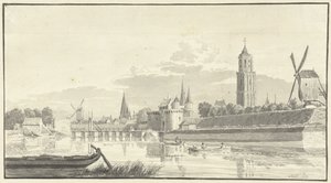 Das Kamper Tor in Zwolle von Pieter Jan van Liender (attributed to)