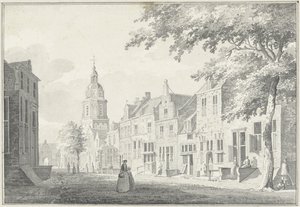 Dorfstraße in Buren von Pieter Jan van Liender