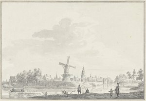 Ansicht der Stadt Buren von Pieter Jan van Liender