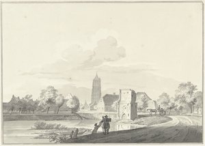 Überreste des Fährtors in Heukelom