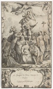 Frontispiz-Design für Frederick Hendrick van Nassauw von Pieter Jansz