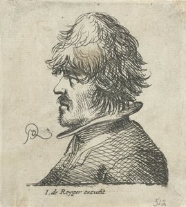 Porträtbüste eines Mannes mit Fischermütze von Pieter Jansz Quast
