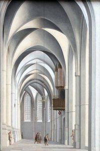 Blick in den Chorumgang von Sankt Bavo in Haarlem
