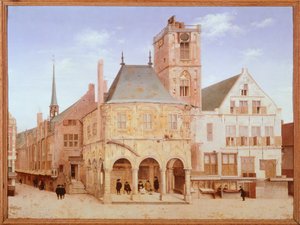 Altes Rathaus in Amsterdam von Pieter Saenredam, Niederlande
