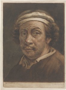 Porträt von Rembrandt van Rijn von Pieter Louw