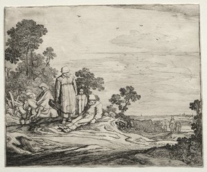 Landschaft mit Bauern, 1626 von Pieter Molyn
