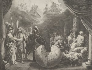 Tafel 11: Allegorie über die Zwietracht in Frankreich, aus Caspar Barlaeus, Medicea Hospes von Pieter Nolpe