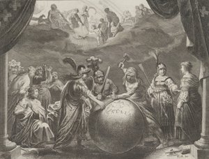 Tafel 12: Allegorie über die Zwietracht in Frankreich, aus Caspar Barlaeus, Medicea Hospes, 1638