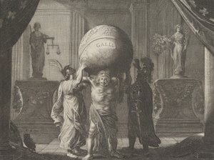 Tafel 13: Allegorie über die Zwietracht in Frankreich, aus Caspar Barlaeus, Medicea Hospes, 1638 von Pieter Nolpe