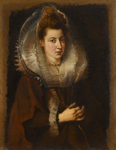 Porträt einer jungen Frau mit einer Kette von Pieter Paul Rubens
