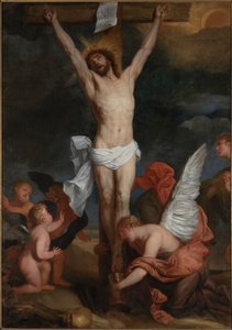 Die Kreuzigung, zweite Hälfte des 17. Jahrhunderts von Pieter Pauwel Thijs