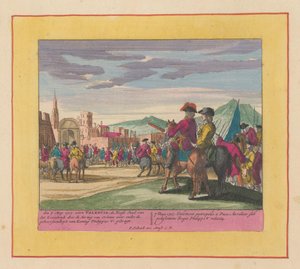 Einnahme von Valencia, 1707 von Pieter Schenk (I)