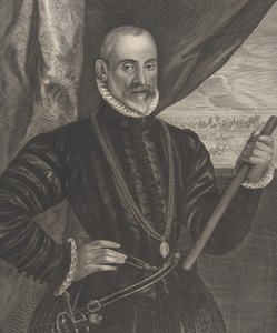 Francisco Valdes, spanischer Kommandant, aus der Serie Quatuor Personae..., 1649 von Pieter Soutman