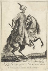 Reiterporträt von Kara Mustafa, Großwesir im türkischen Heer von Pieter Stevens (vermeld in 1689)