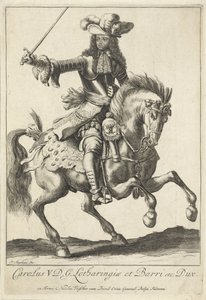 Reiterporträt von Karl V. Leopold, Herzog von Lothringen