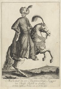 Reiterporträt von Mehmet IV., Sultan des Osmanischen Reiches