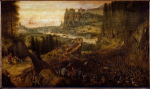 Schlacht zwischen Philistern und Israeliten: Saul und sein Knappe stürzen sich auf ihr Schwert