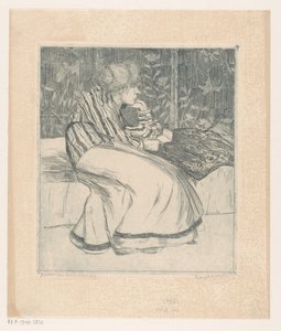 Porträt von Saar Wouters von Pieter Willem van Baarsel (signed by artist)
