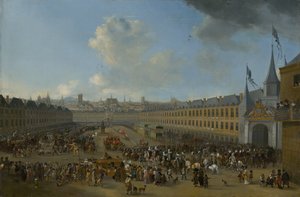Turnier auf dem Place des Vosges in Paris