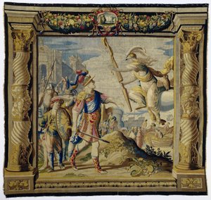 König Thaos und die Göttin Athene von Pieter de Cracht
