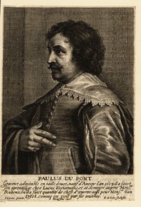 Porträt von Paulus Pontius, flämischer Kupferstecher und Maler von Pieter de II Jode
