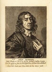Porträt von Simon Bosboom, niederländischer Architekt und Schriftsteller des Goldenen Zeitalters von Pieter de II Jode