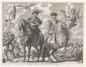 Karl V. und Ferdinand zu Pferd