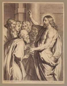 Christus überreicht Petrus die Schlüssel