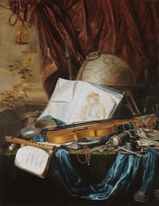 Stillleben mit Musikinstrumenten