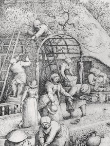 Detail des Frühlings von Pieter Bruegel the Elder