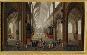 Innenansicht der Kathedrale von Antwerpen von Pieter the Elder Neefs