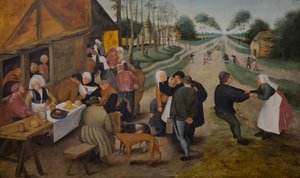 Flämische Kirmes, zweite Hälfte des 16. Jahrhunderts von Pieter the Younger (studio of) Brueghel