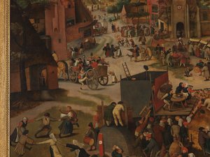 Dorffest mit einer Theateraufführung und einer Prozession zu Ehren von St. Hubert und St. Antonius