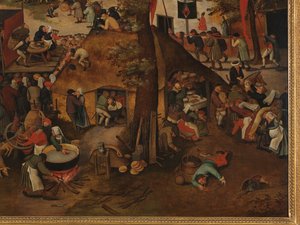 Dorffest mit einer Theateraufführung und einer Prozession zu Ehren von St. Hubert und St. Antonius
