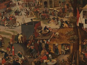 Dorffest mit Theatervorstellung und Prozession zu Ehren von St. Hubert und St. Antonius