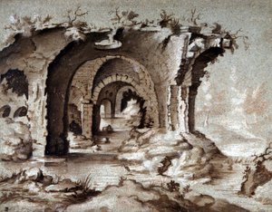 Ruinen des Kolosseums in Rom von Pierre Breughel, genannt d